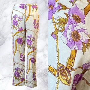 VTG Cabo Crop Pant in Ivory Floral